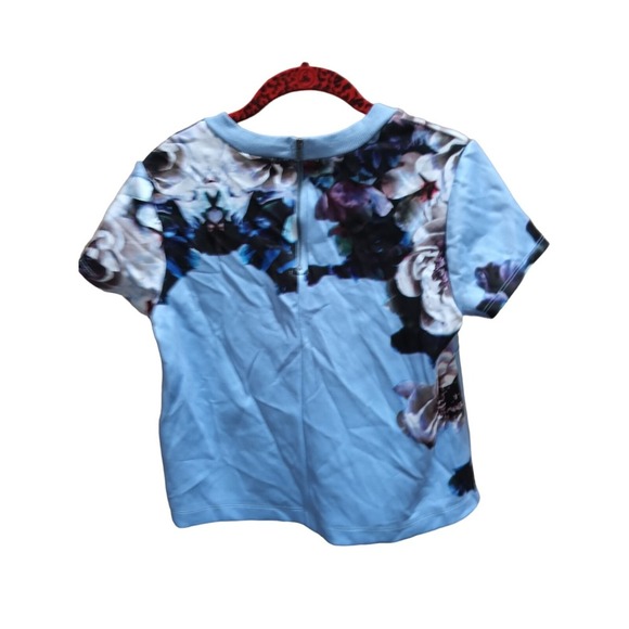 Apt 9 Blue Floral Top Size Small - Picture 2 of 2